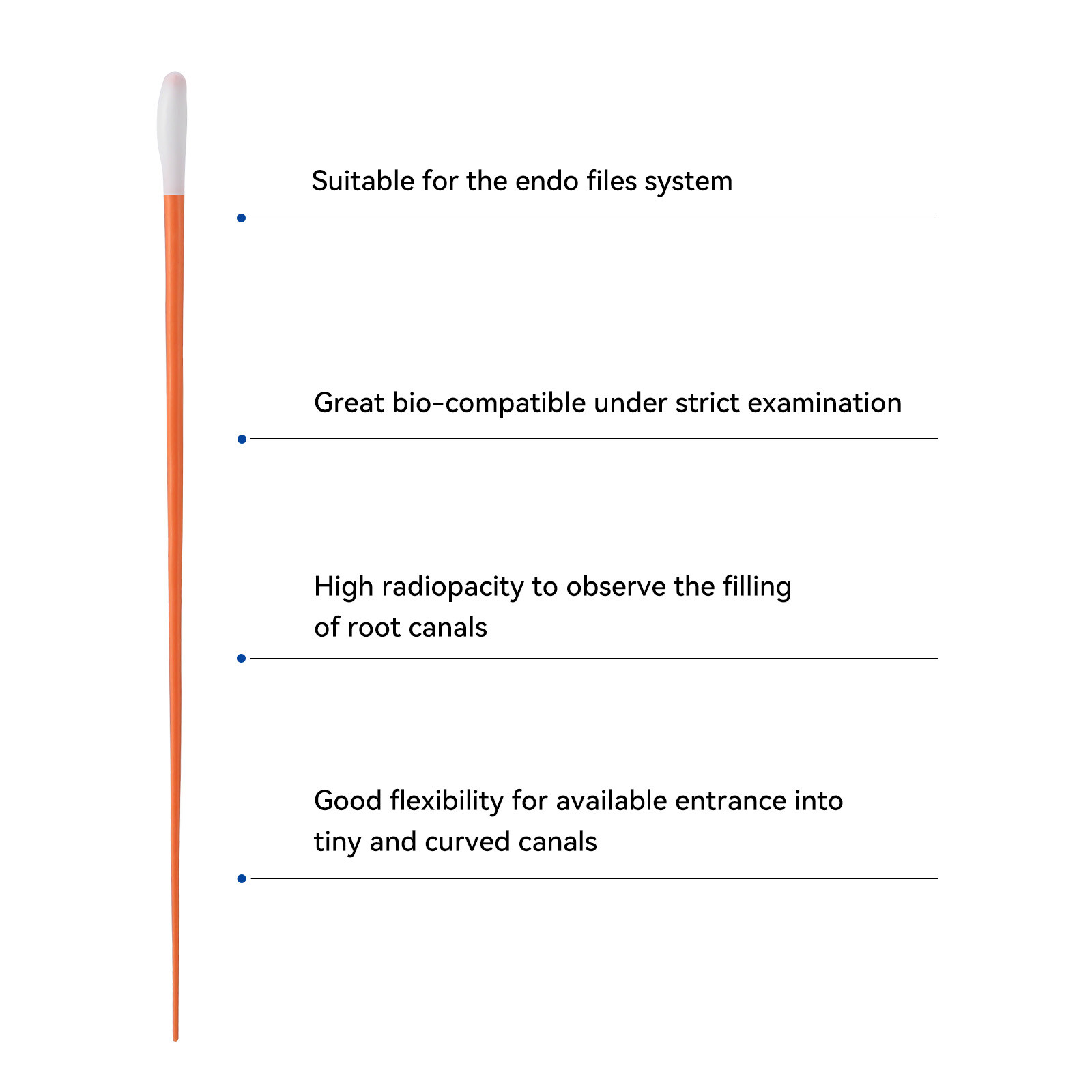 JMU Dental Endodontic Gutta Percha Points Taper Size .02/.04/.06 #F1-F3 Assorted