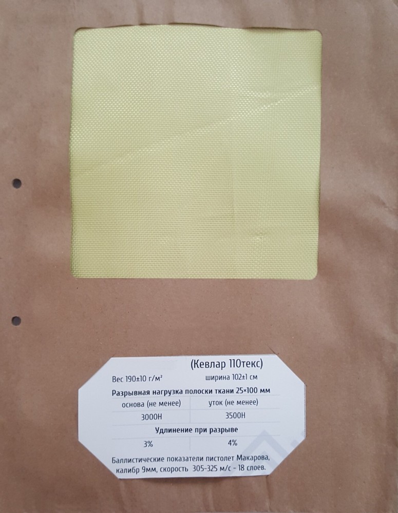 Soft ballistic inserts for belt, size S