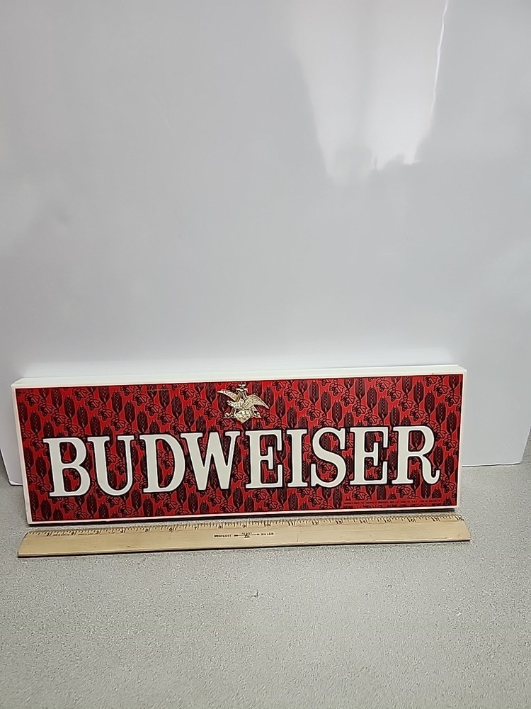 Vintage Budweiser Plastic Light Cover
