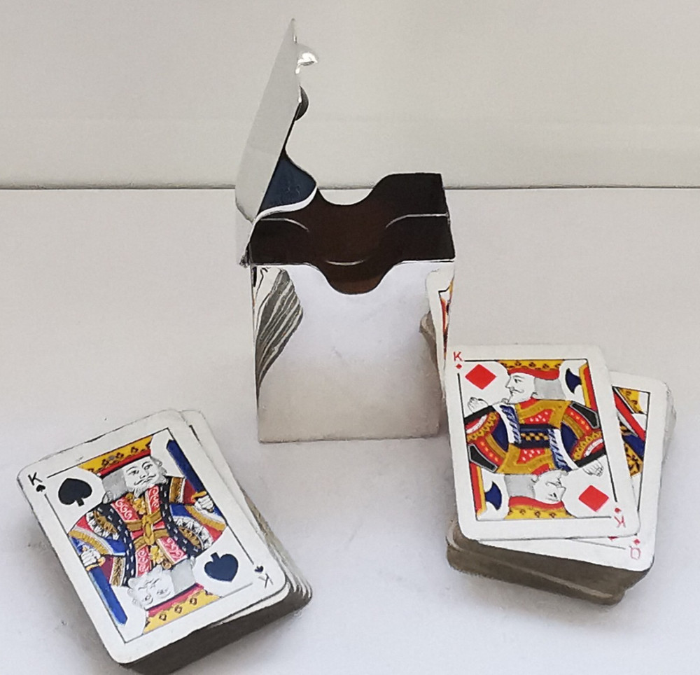 Fine Victorian Solid Silver Playing Cards Box - Birm. 1900
