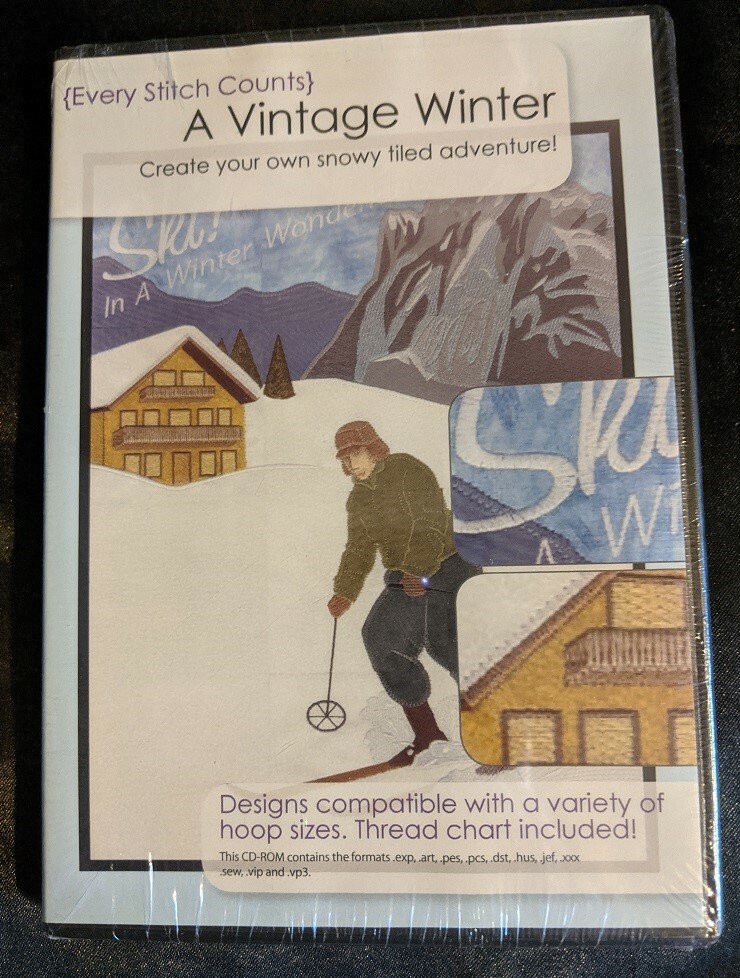 Every Stitch Counts - A Vintage Winter - CD Patterns - Includes Thread Chart NEW