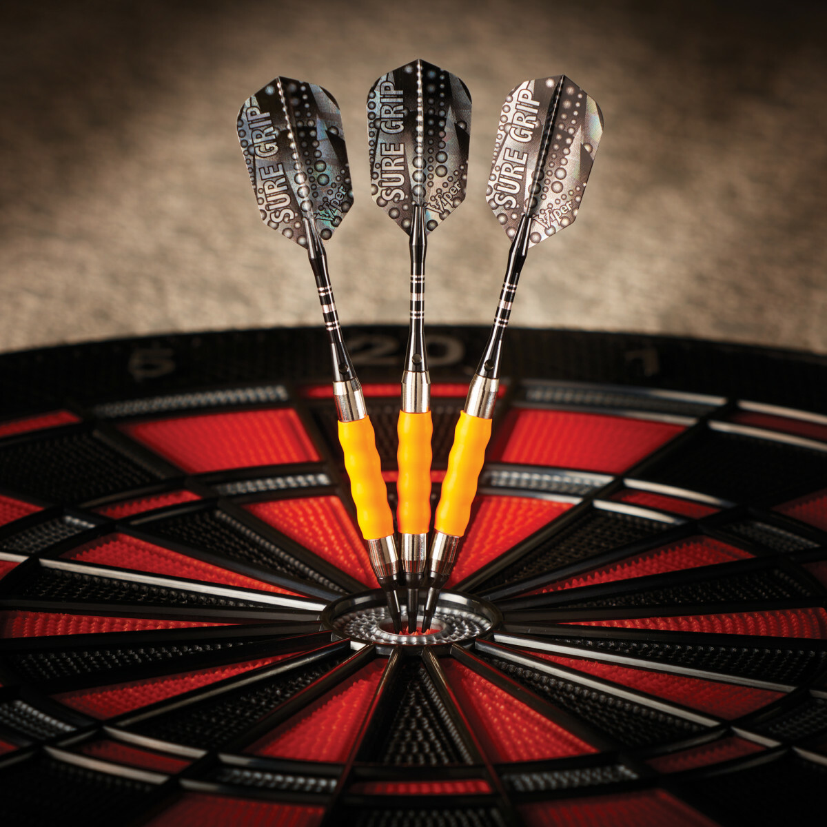Viper Sure Grip Soft Tip Darts - Dartboard Game Accessory - Orange - 18 Grams