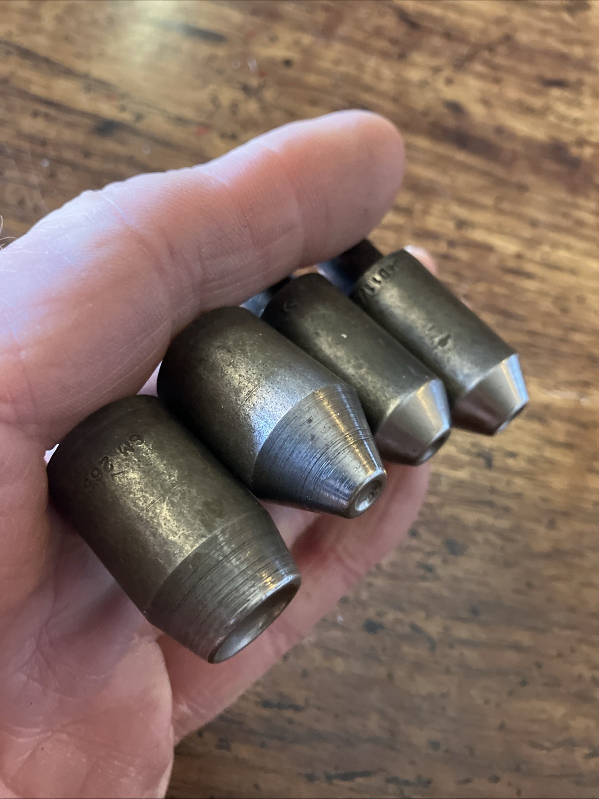 4 Lg Oval Head Rivet Squeezer Die 3/8 Shank Aircraft Aviation Brazier Belly Tank