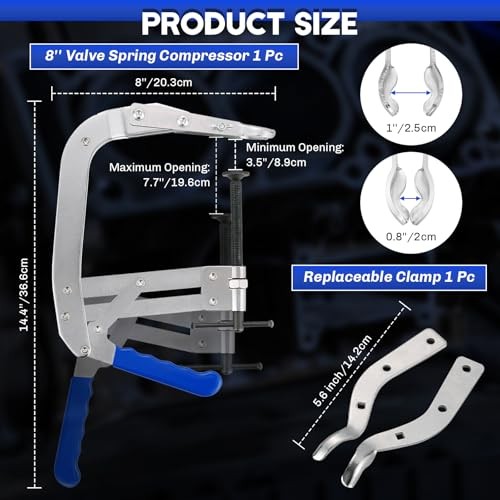 Universal 8-Inch Valve Spring Compressor Tool for Automotive Engine Valve Spring