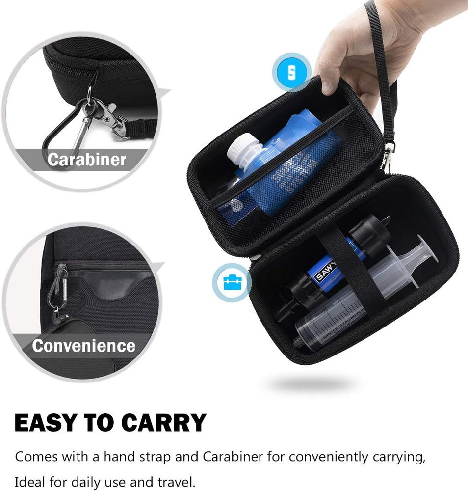 (Case ONLY Carrying Case for Sawyer Mini Water Filter, Shockproof Hard Storage