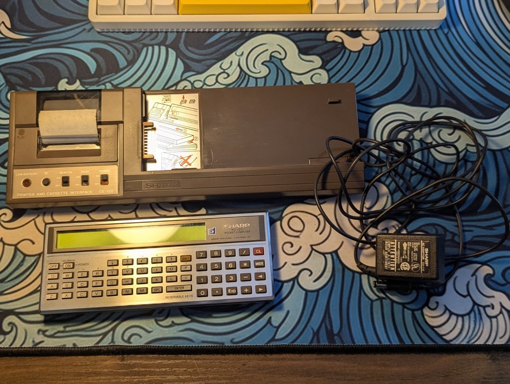 Vintage Sharp PC-1211 Pocket Computer FULLY RESTORED - NEW LCD + BATTERIES!