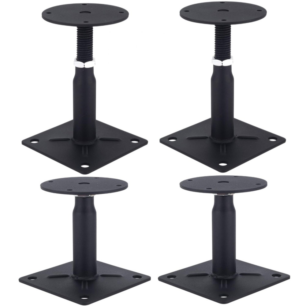 4 Pack Adjustable Floor Jack 4" to 7", Mini Screw Jack, RV Step Stabilizer fo...