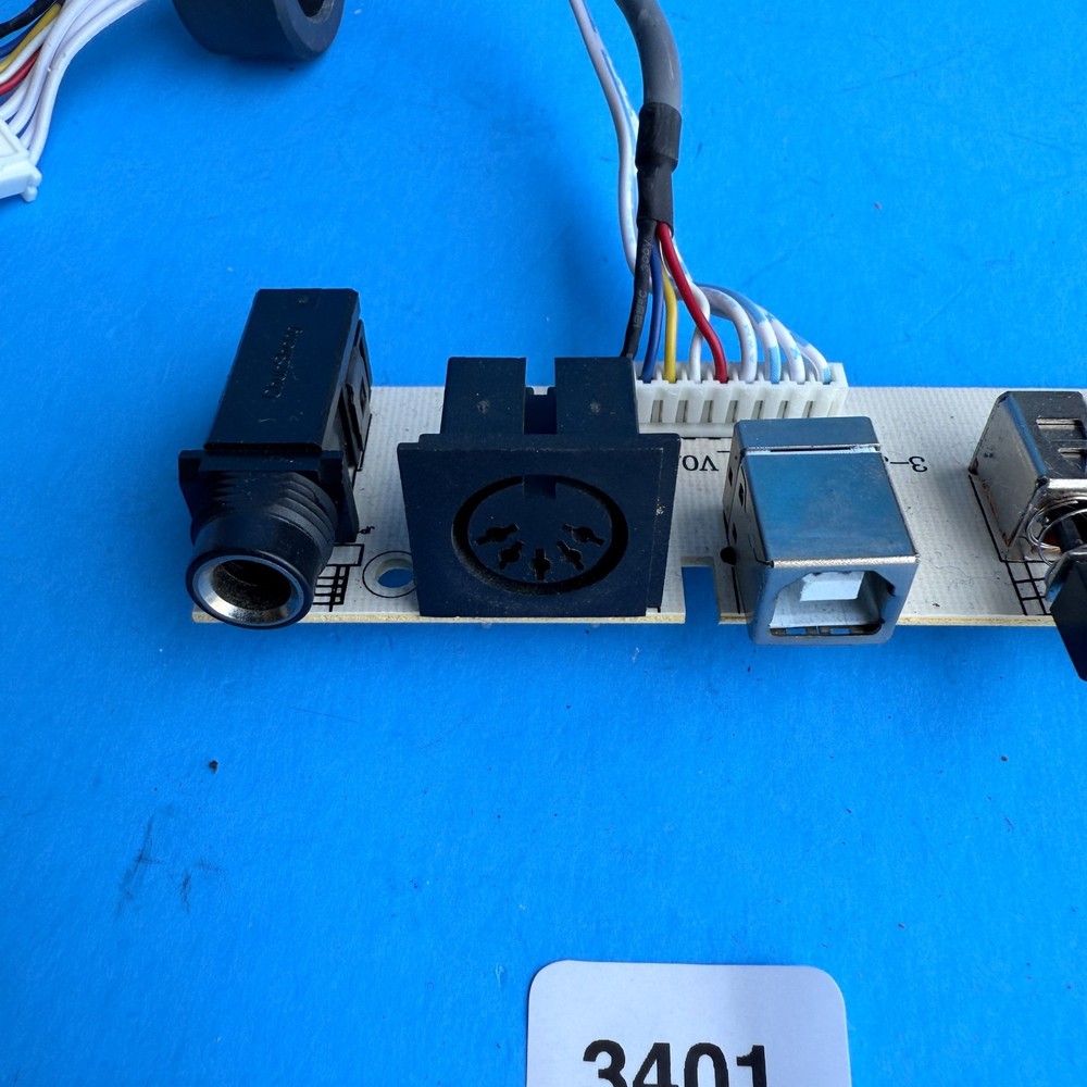 ALESIS VI49 MIDI Keyboard Controller Part: AC USB Input ON/OFF Switch Jack Board