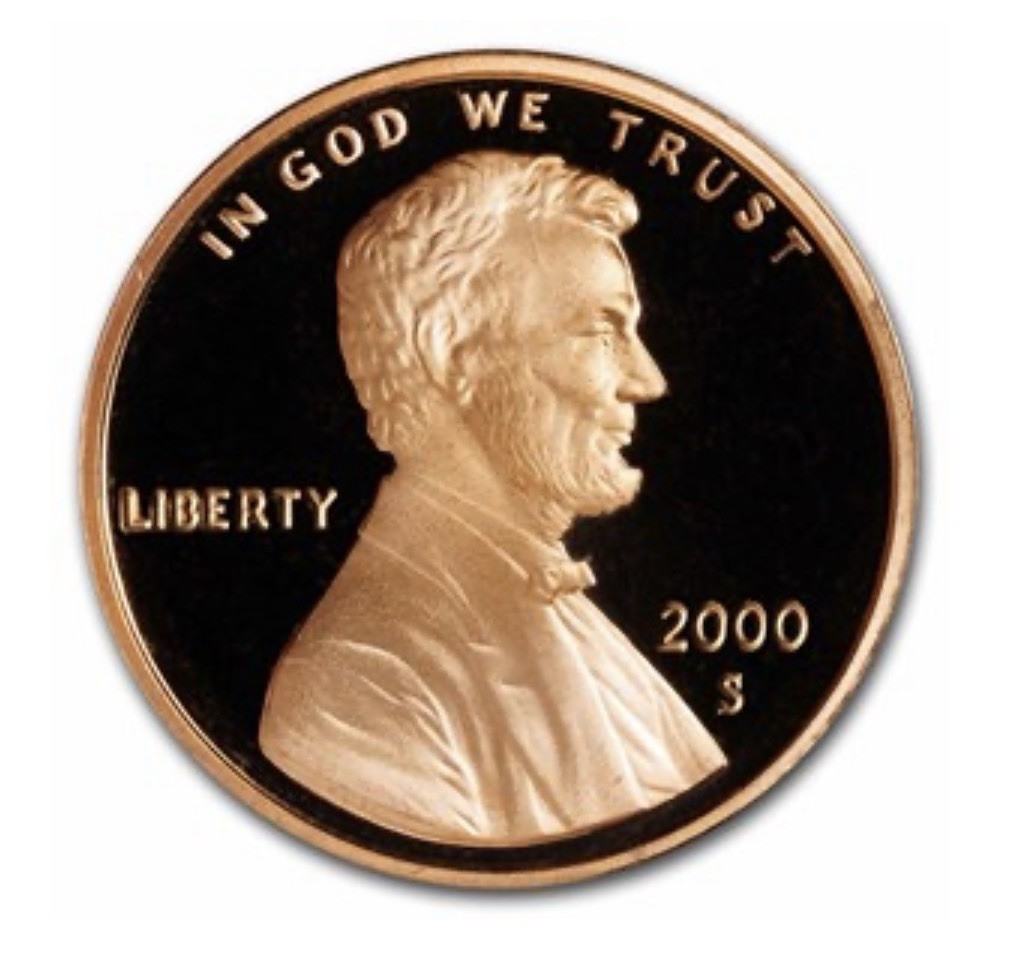 2000 S Lincoln Memorial Cent / Penny 1c Gem DCam Proof