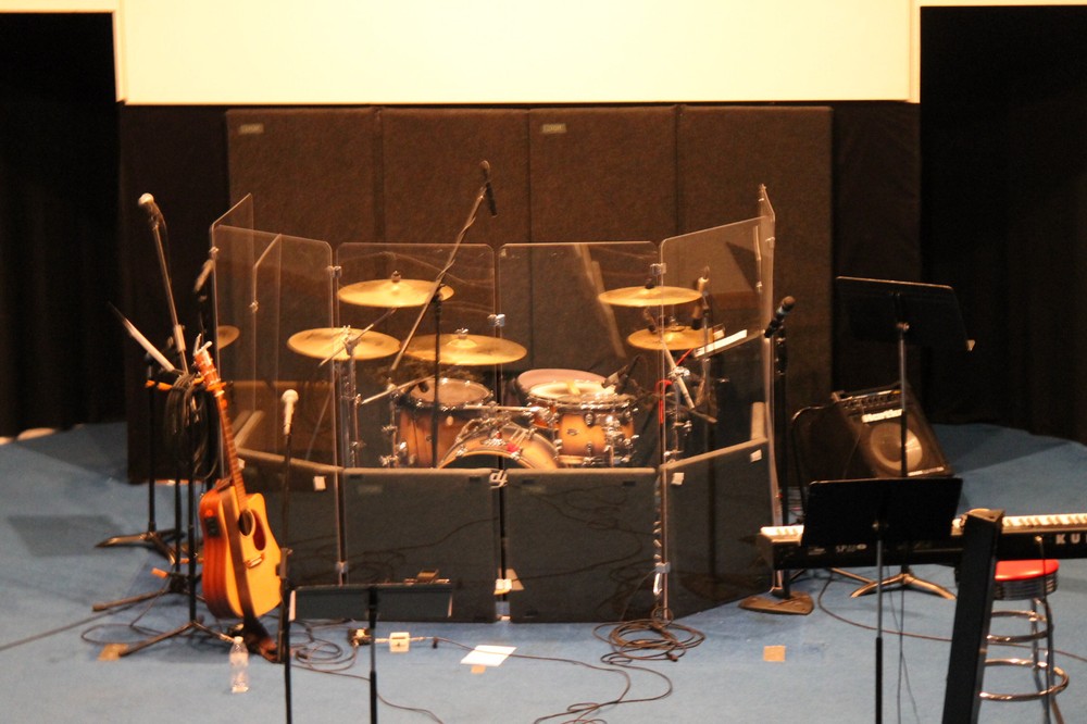 Drum Shield DS4 Five Panels - Acrylic Drum cage with full length