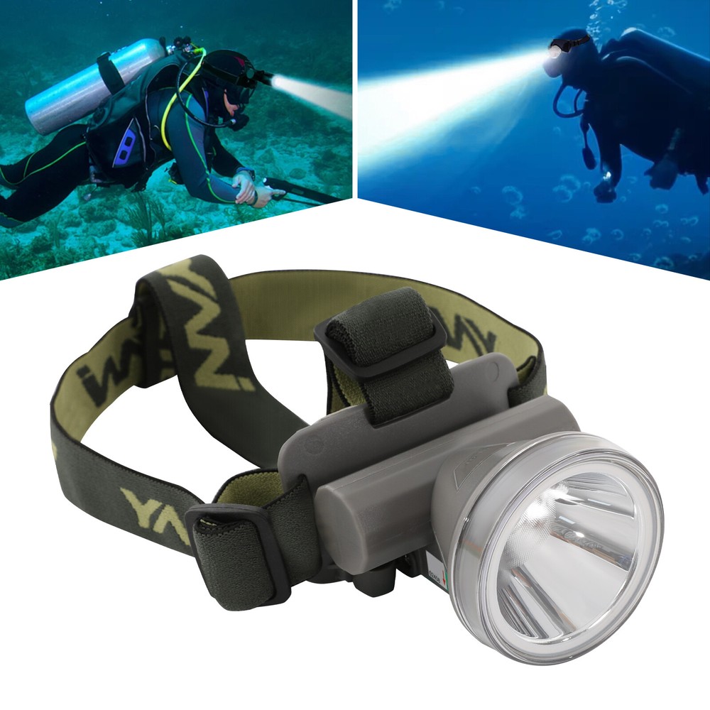 Underwater Headlight Rechargeable LED Diving Headlamp Head-mounted Diving Light