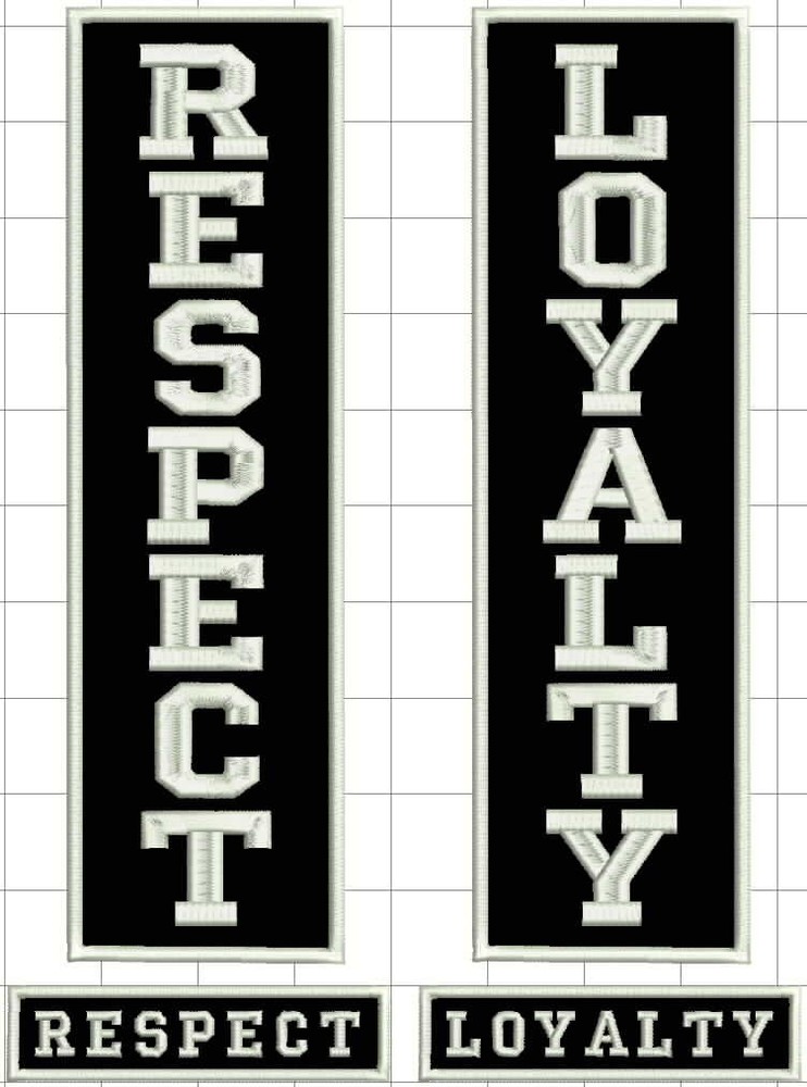 CUSTOM SET - Embroidered Sew-on Patch ( patches ) - 2pcs 10"x3" + 2pcs 4"x1"