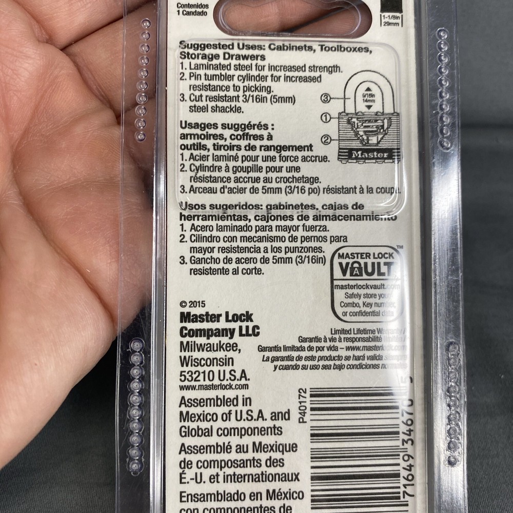 Masterlock 7D Keyed Padlock