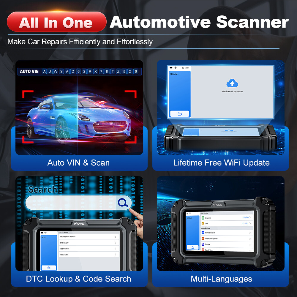 XTOOL Full System Bidirectional Scan Tool OBD2 Scanner for Chrysler Dodge Jeep