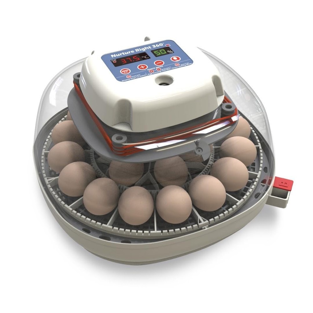 Nurture Right Egg Incubator for Hatching Chicks, Holds 12-22 Eggs, Automatic ...