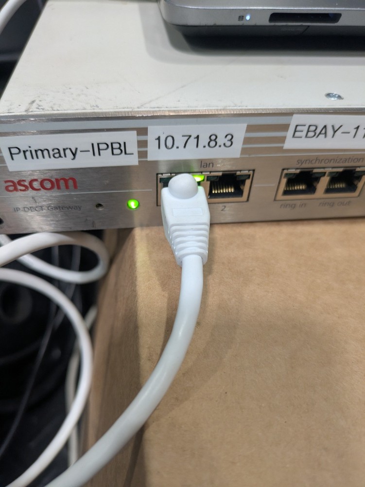 Ascom IPBL1-AA/3B IP-DECT Gateway Module | Master Mode Verified | Firmware 4.1.3
