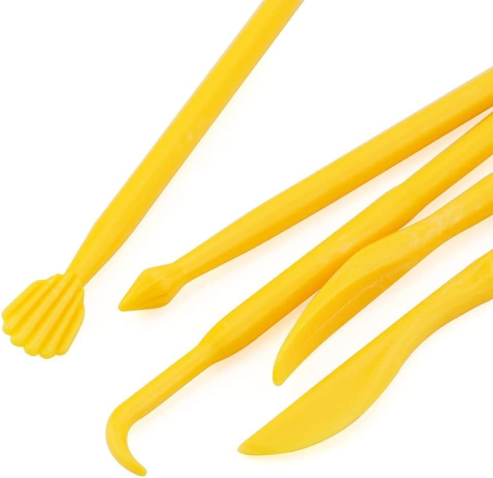 14-Piece Lightweight Plastic Clay Tools Set for Beginners’ Pottery Projects