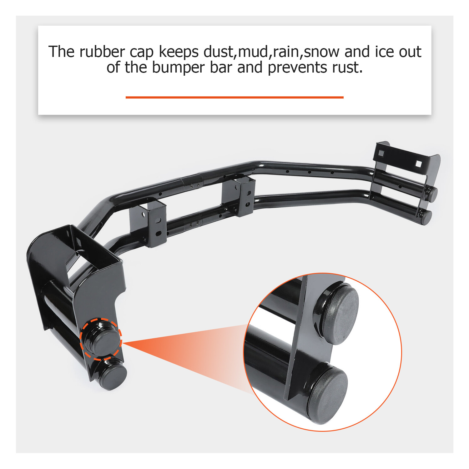 For John Deere Z235, Z255, Z335E, Z355E Rear Bumper Bar w/ Hitch Kit