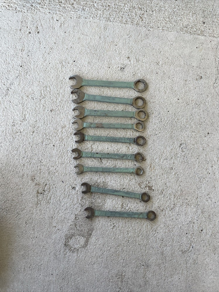 Vintage Oxwall  Meteor  Ignition Wrench 9 Mini Combination Wrenches, USA