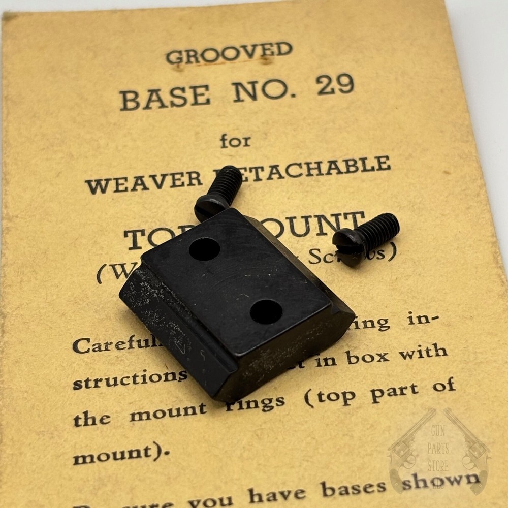 WEAVER Top Mount Base No. 29 - Browning 1885 (Front)