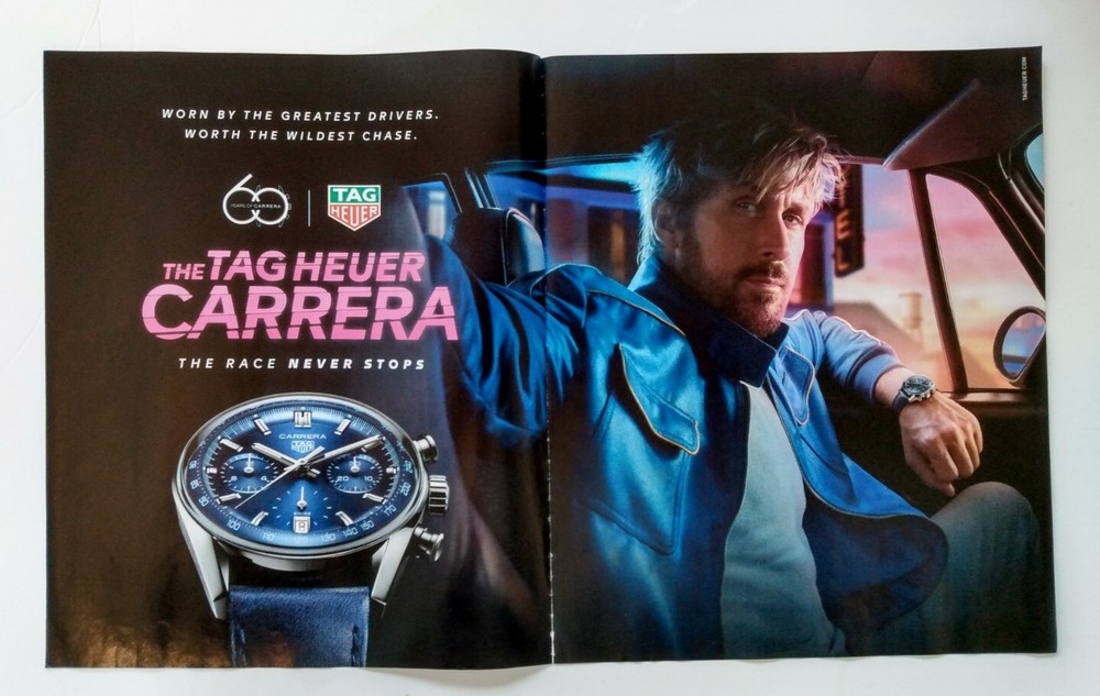 Tag Heuer Carrera Ryan Goding 2 pg Print Ad/Centerfold   Frame IT!