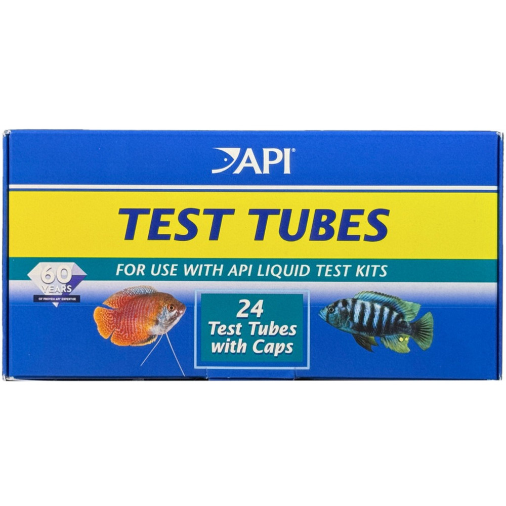 API Test Tubes 24 Vials with Attached Snap Top Caps Replacement Test Tubes