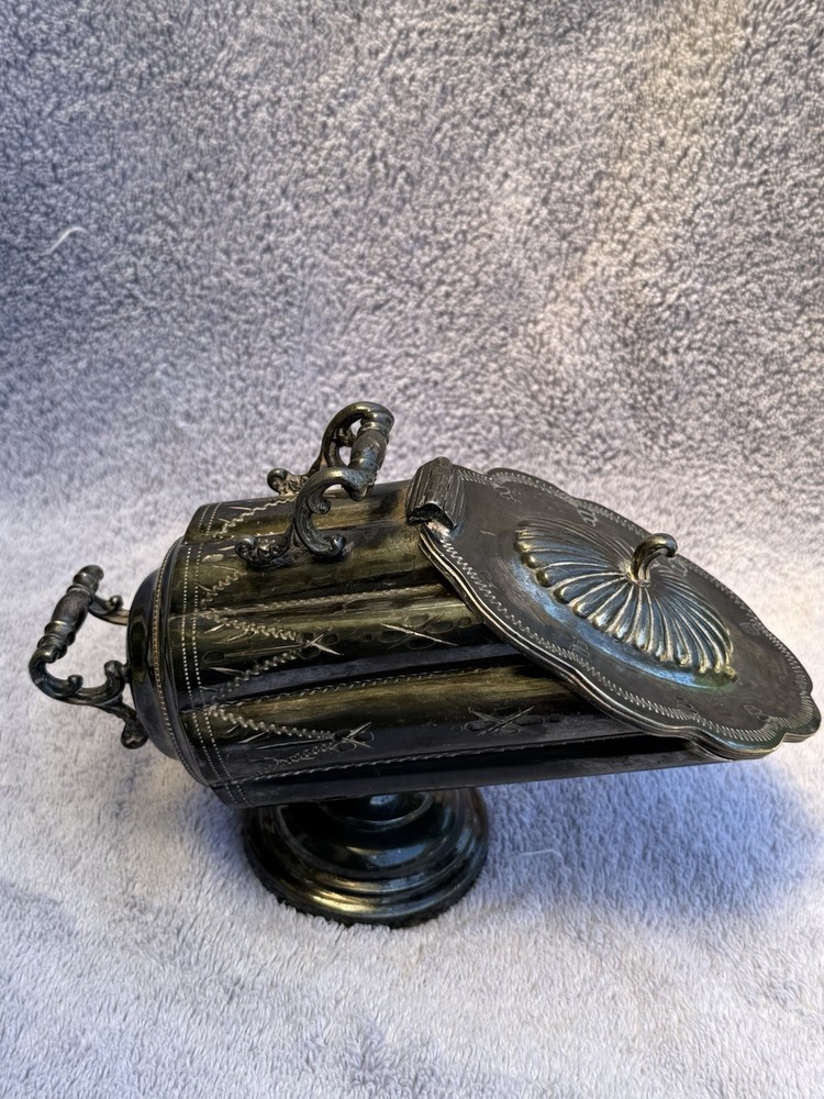 Vintage Silver Plated Sheffield sugar scuttle