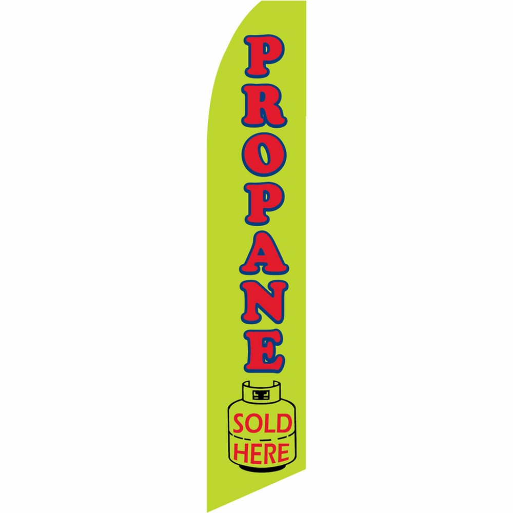 Propane Sold Here Flag Flutter Feather Banner Swooper Bundle Kit