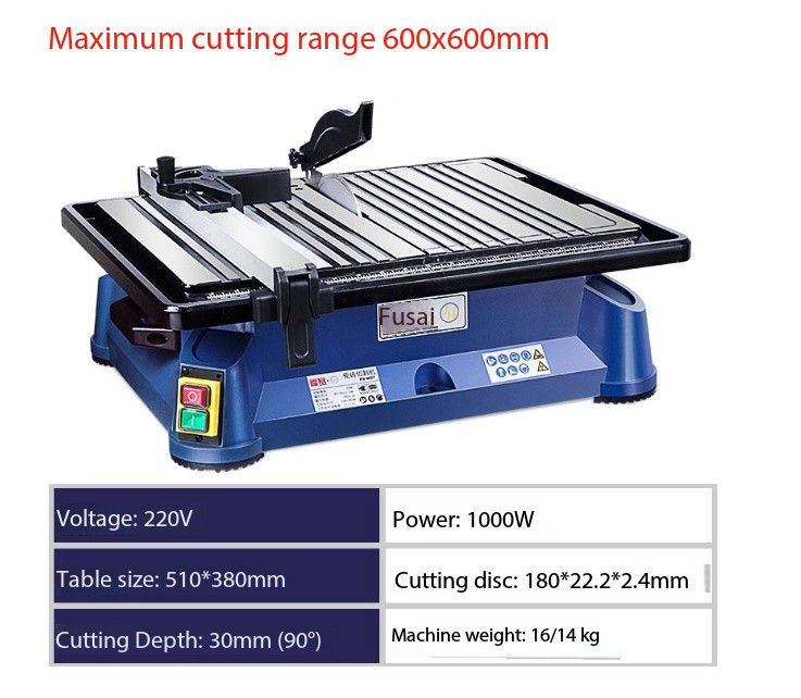 Electric Tabletop Brick Cutting Machine with Multi-Functional High Precision