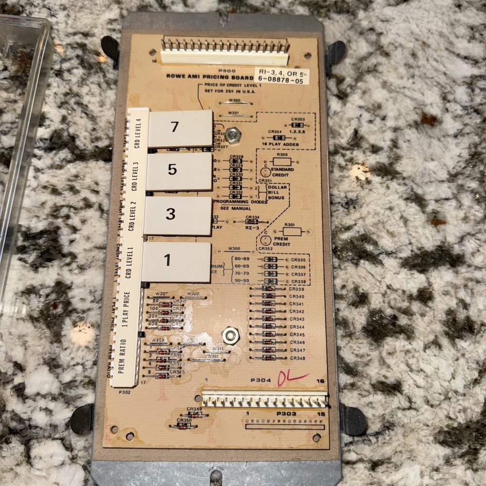 Rowe AMi 200 Selection Stereo Pricing Board