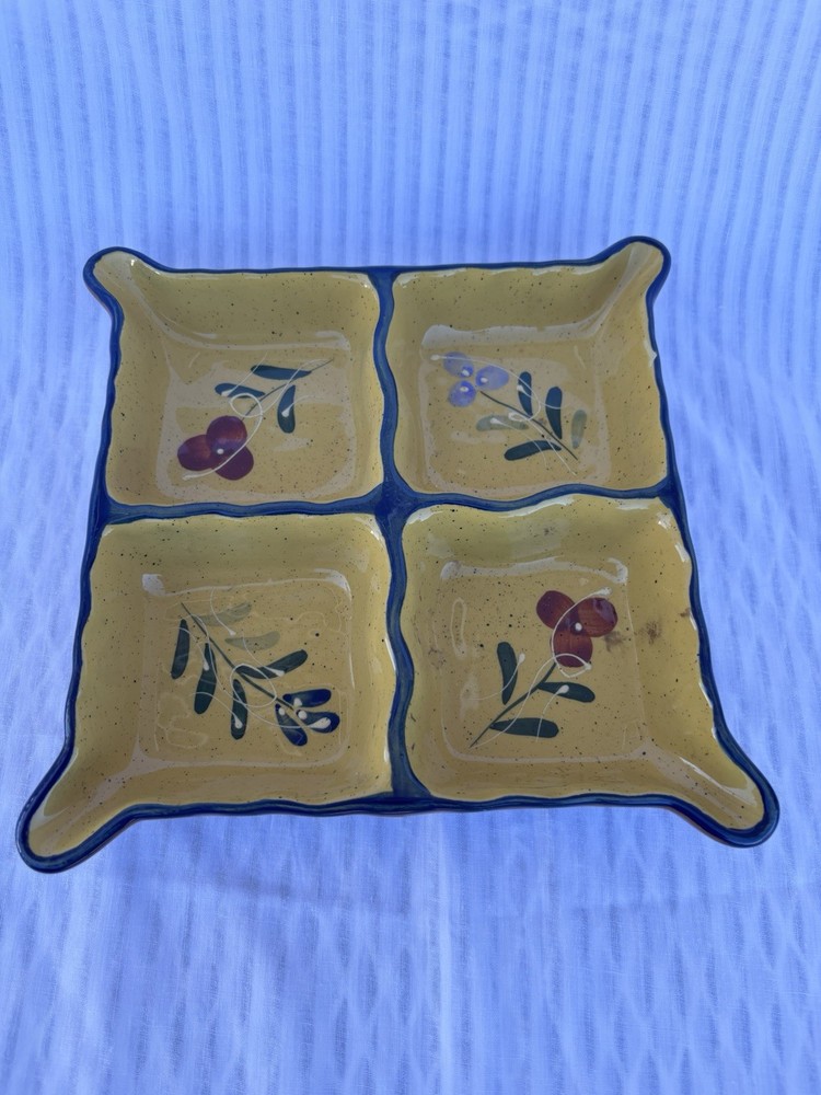 Baum Brothers Style Eyes 4 section Condiment Dish