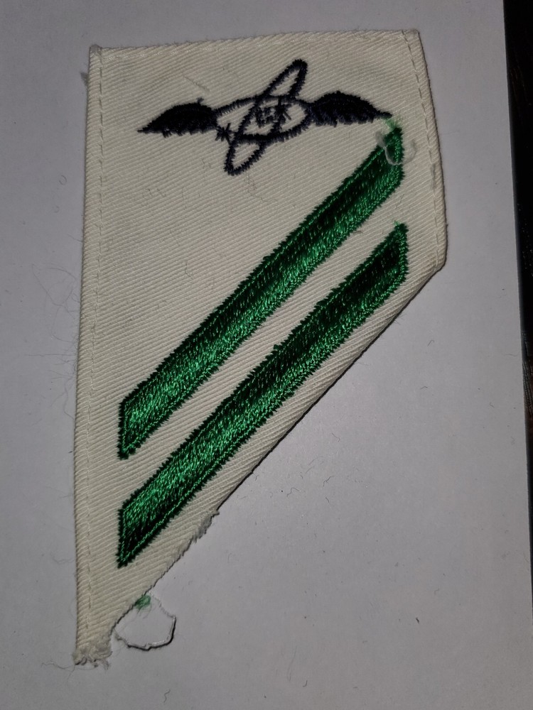 WWII USN Navy Aviation Electronics Tech Seaman Rate Chevron Patch L@@K!!!