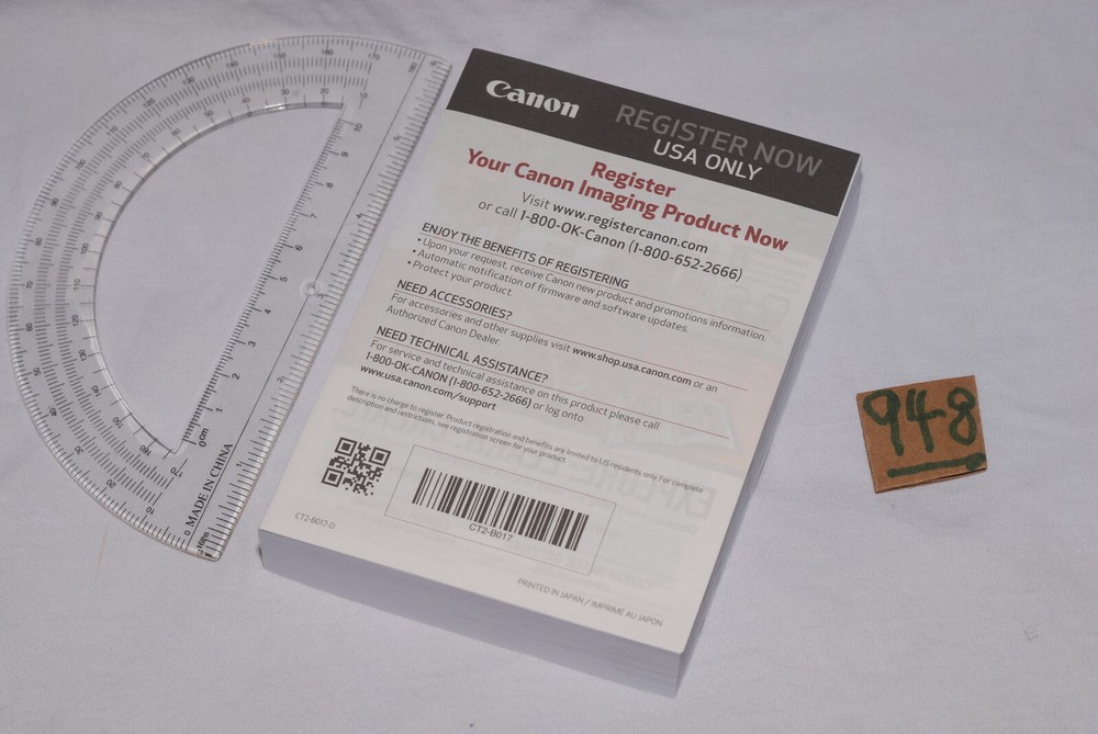 Canon EOS R6 Instruction Manual Open Box