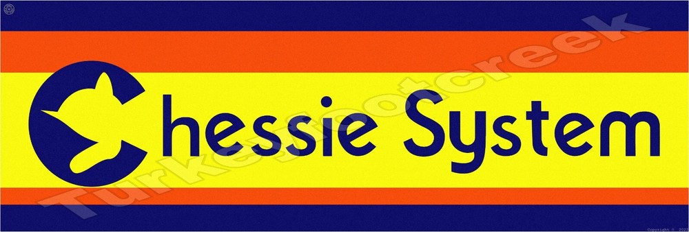 Chessie System Railroad 6" x 18" Metal Sign