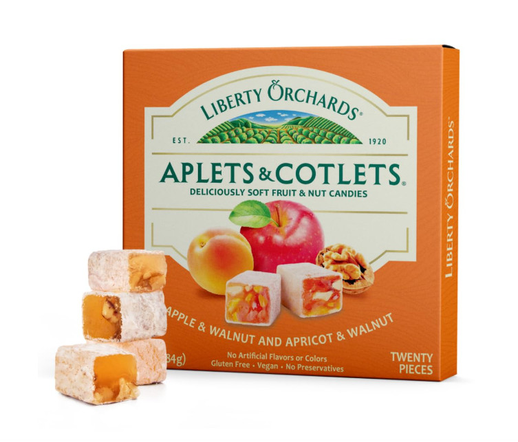 10 Ounce Aplets Cotlets Orange Sugar Candy Vegan Nut Fruit Delight