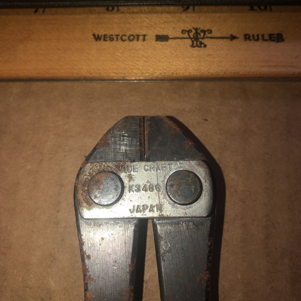 True Craft Tools Bolt Cutter K348G Made In Japan # 3 Missing Lock Needs Buffed !