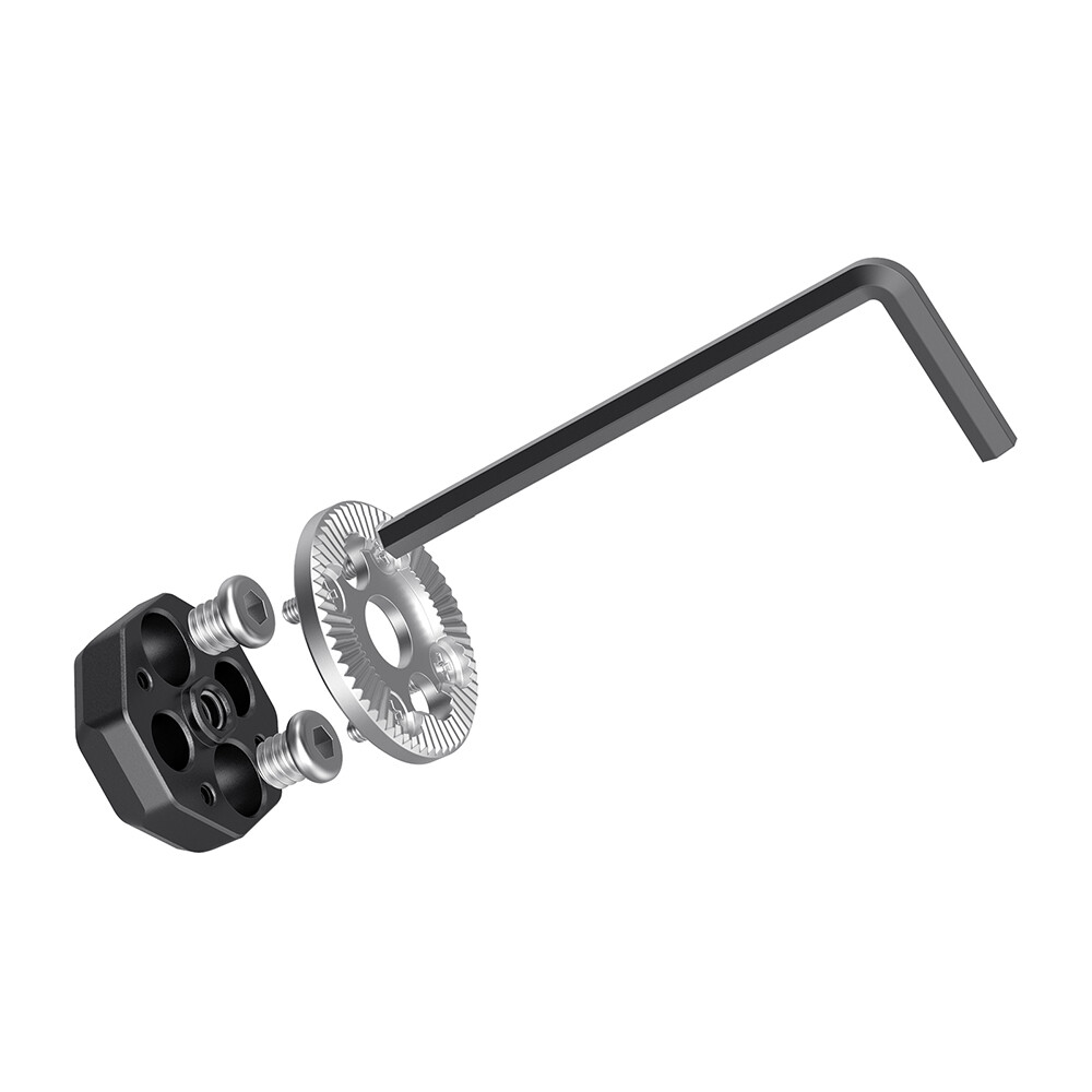 SmallRig Rosette Mount Adapter (Diameter 31.8mm) with M6 Thread & Hex Spanner