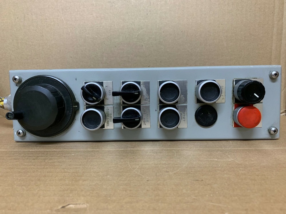 HOFFMAN 10 HOLE 9 BUTTON OPERATOR STATION ENCLOSURE + 1 DIAL INDICATOR SHIPSAMED