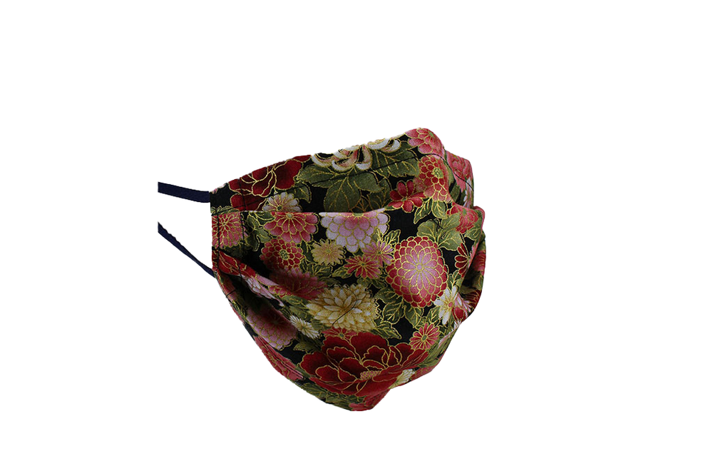 Red Floral Face Mask