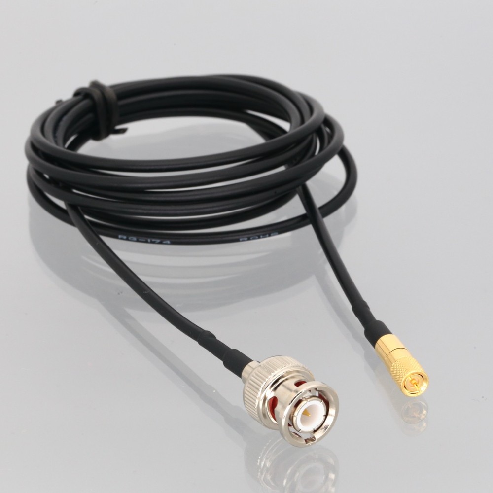 BNC to Locking Spring 10-32 Microdot RG174 Cable Accelerometer Flaw detector NDT