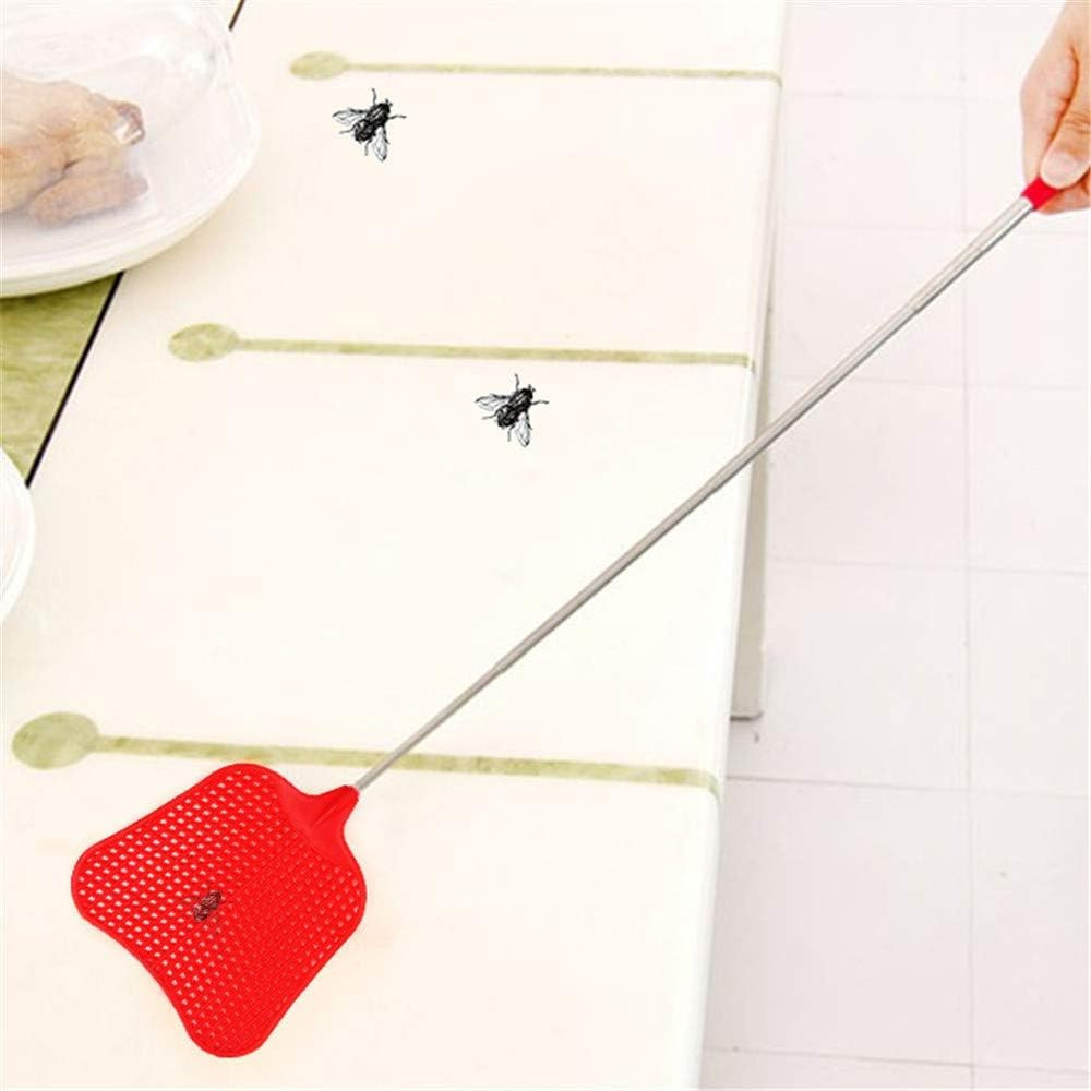 Extendable Durable Plastic Fly Swatter Heavy Duty Set, Telescopic (3 Pack)