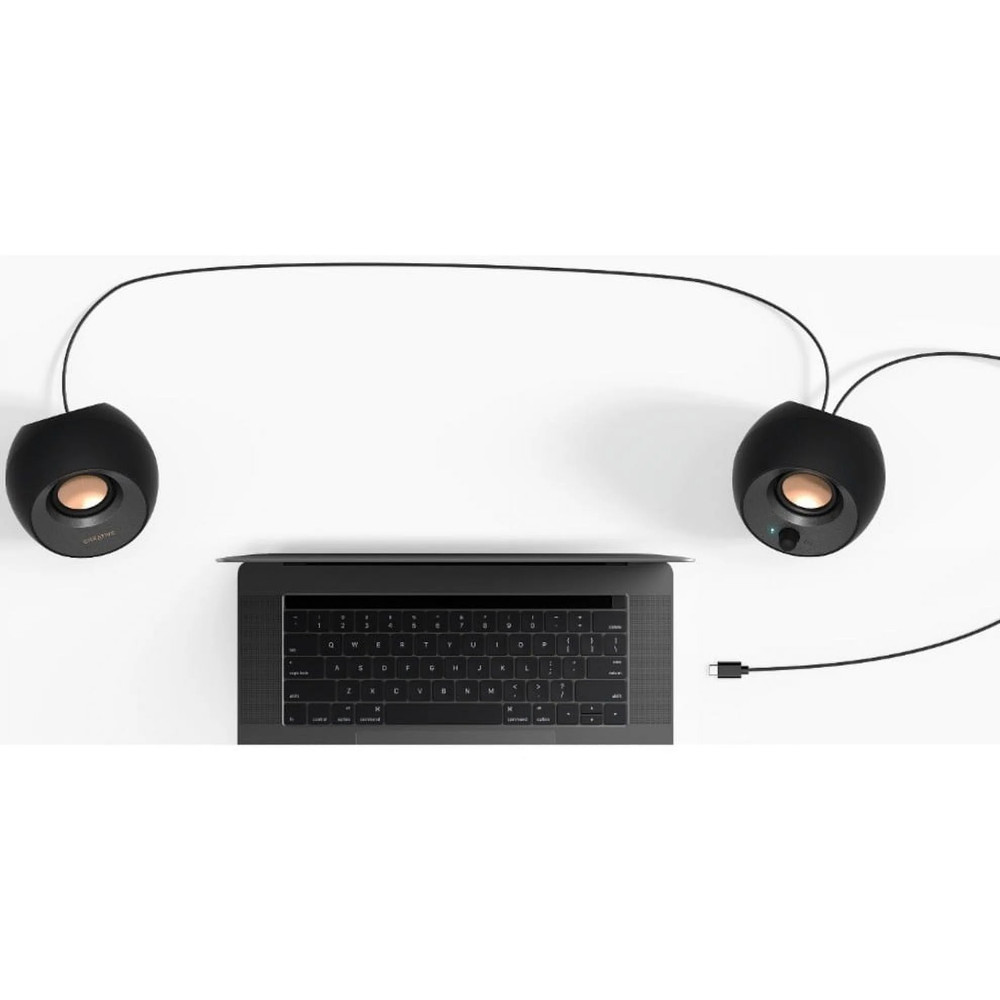 Creative Pebble V3 2.0 Bluetooth Speaker System, 8 W RMS, Black (Open Box)