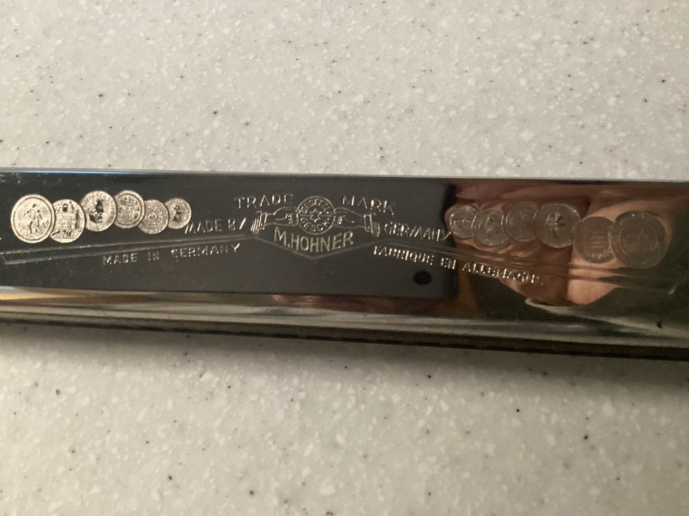 Vintage Pre-War Hohner Chromatic Harmonica Excellent.