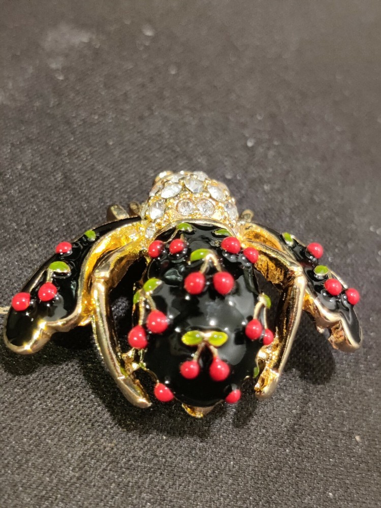 Joan Rivers Cherry Bee Pin Rare