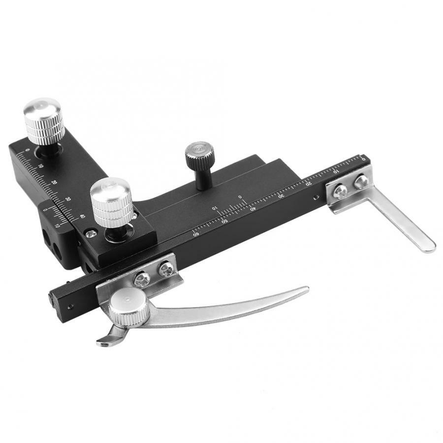 Biological Microscope Attachable Mechanical Stage X-Y Moveable Stage with Scale