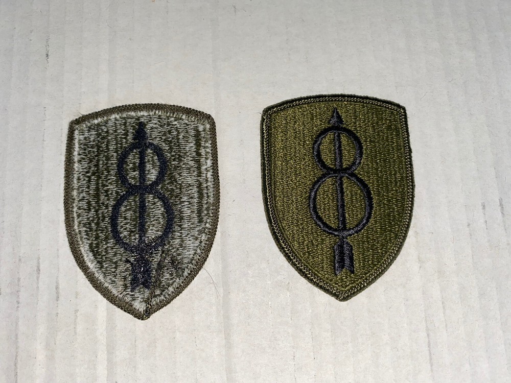 8th Infantry Division Subdued U.S. Army Shoulder Patch Insignia -ONE-(1)-PATCH**