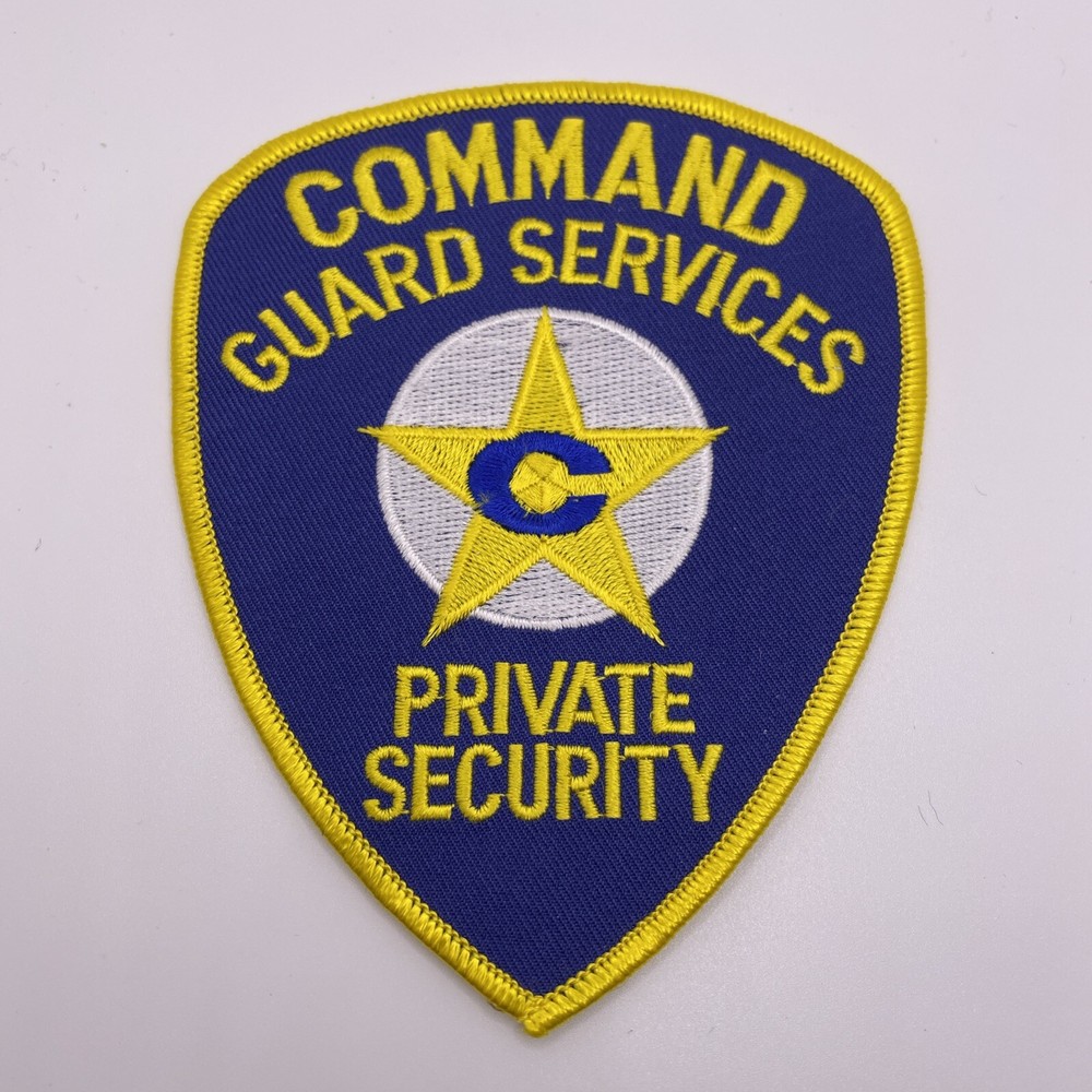 Command Guard Services, Private Security, Embroidered Patch, Crest, Emblem