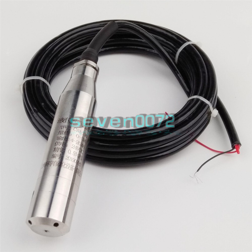 4-20MA 1.0m Range Water Level Transmitter Liquid Level Transducer Sensor