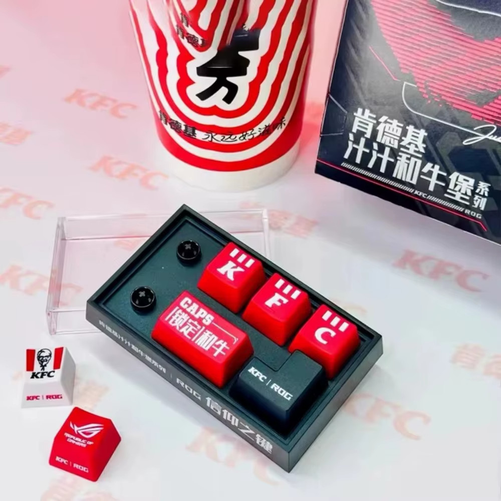 2025 KFC ROG Keyboard KeyCap Replace Completed Set 6 PCS NIP