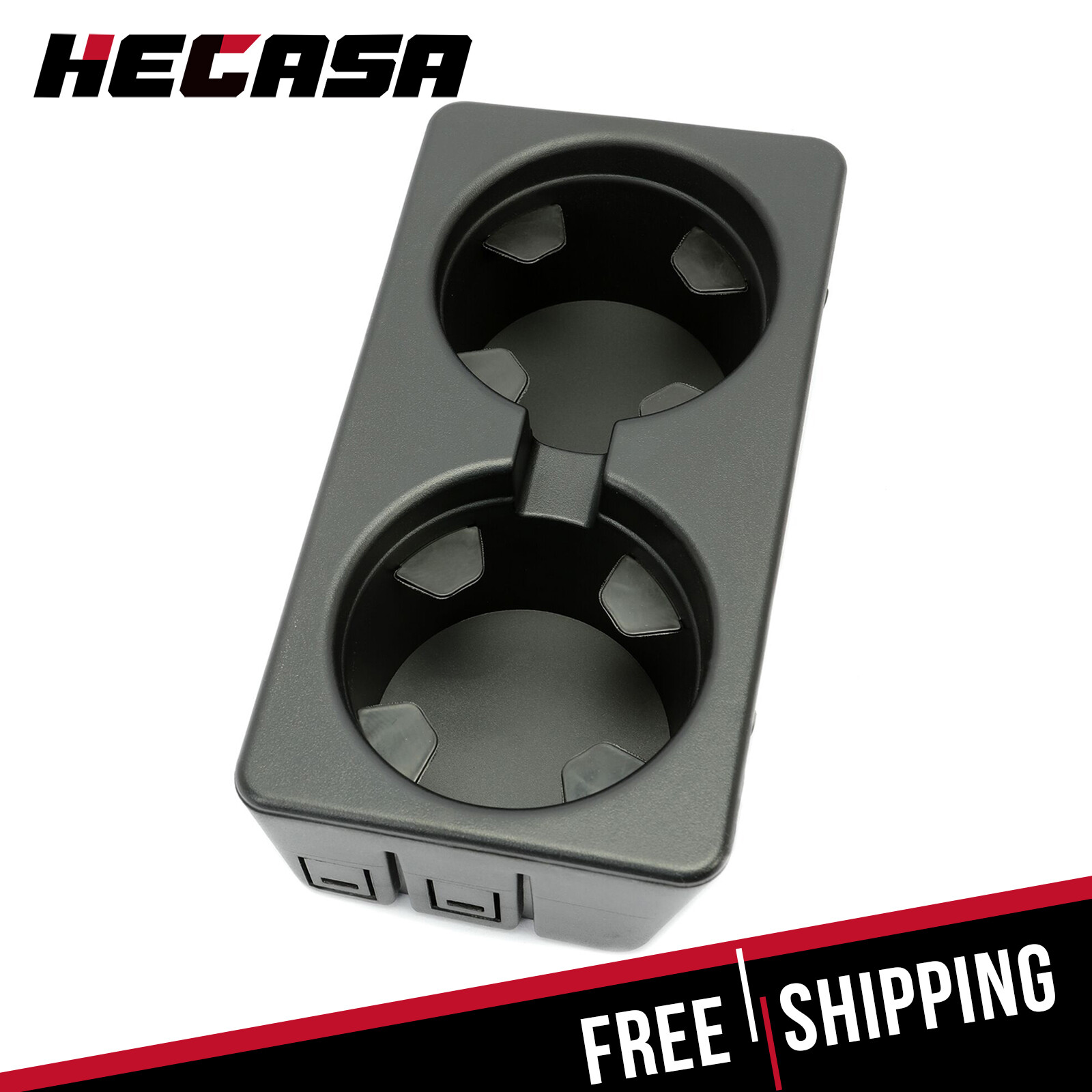 Dual Console Cup Holder Insert Drink For 07-14 Chevy Silverado Tahoe GMC Sierra